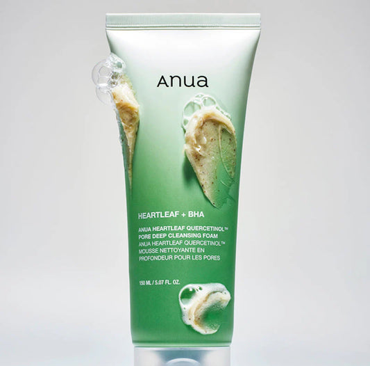 🧼 ANUA – Heartleaf + BHA Quercetinol™ Pore Deep Cleansing Foam (150ml)