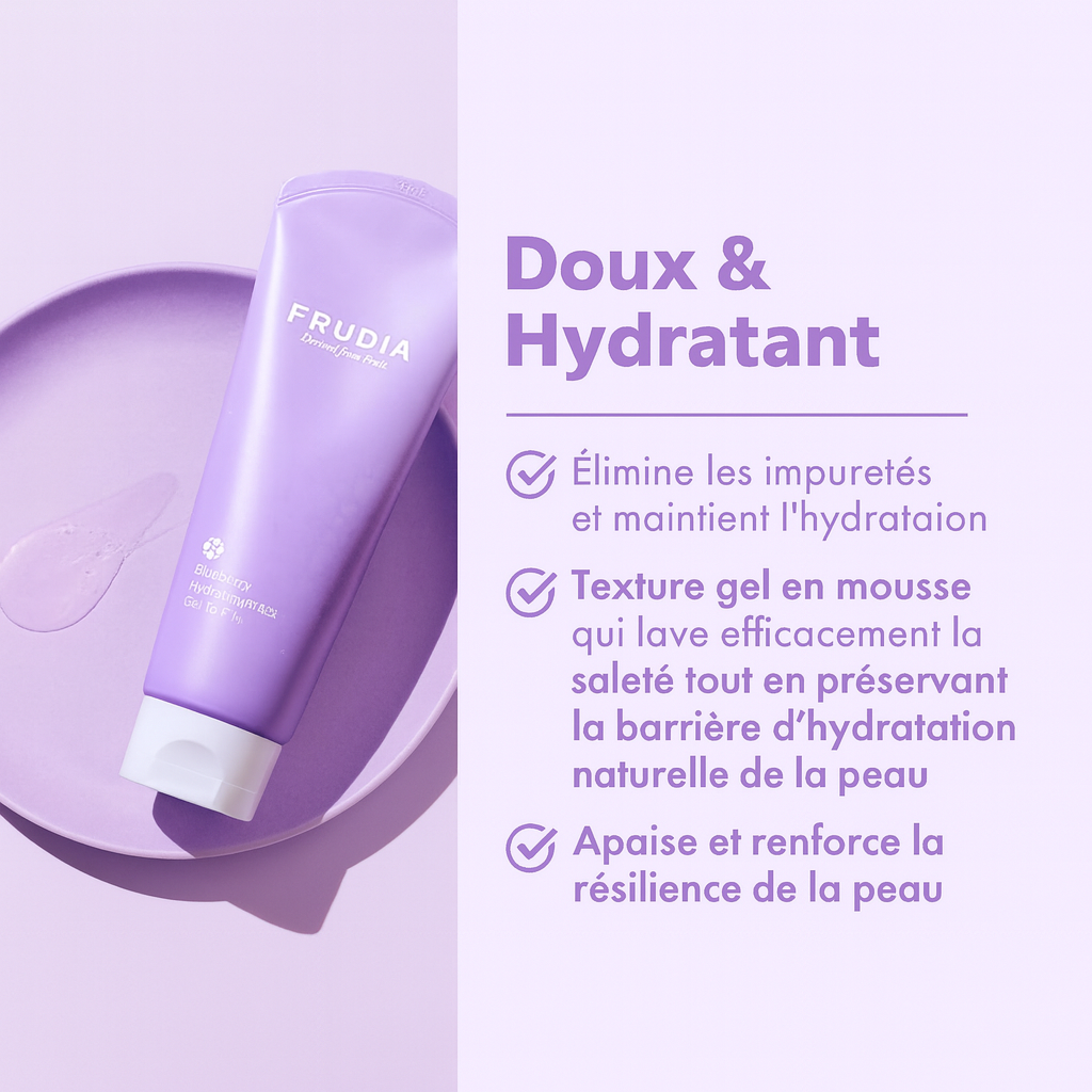 FRUDIA Blueberry Hydrating Cleansing Gel To Foam 145g