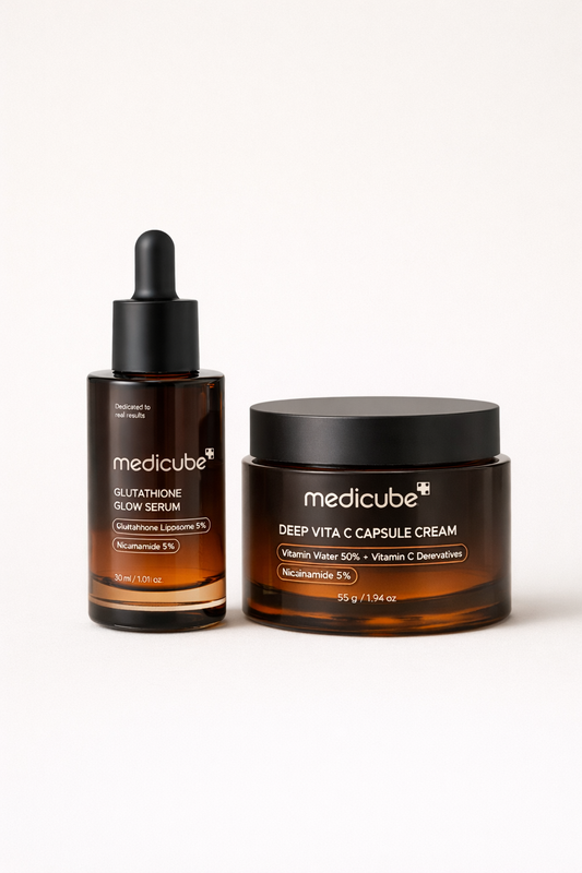 ✨Medicube Duo Glow Intense Glutathione Glow Serum & Deep Vita C Capsule Cream