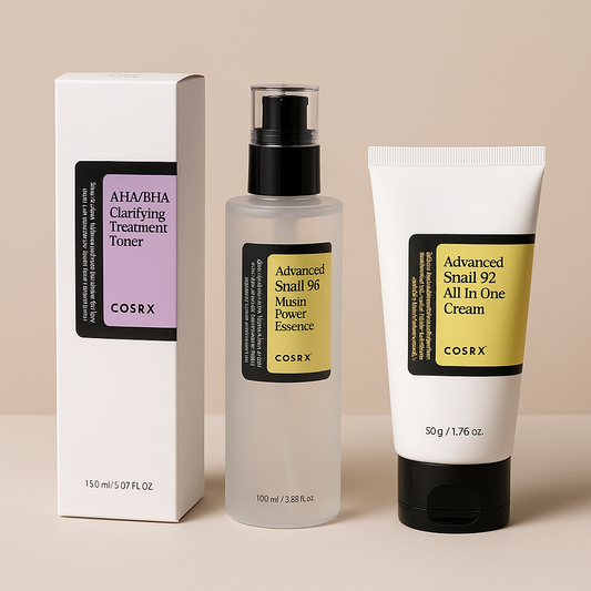 PACK COSRX – Trio Snail Glow (Toner + Essence + Crème)