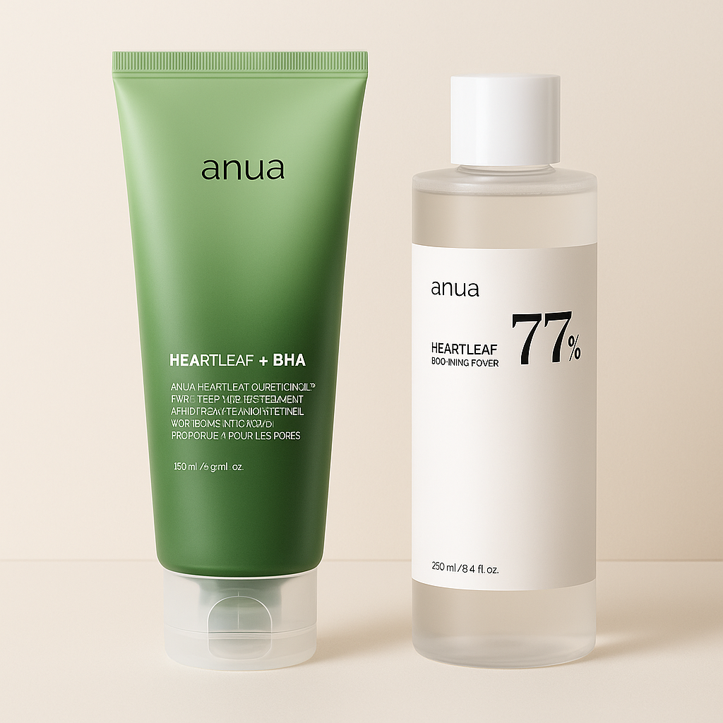 Coffret Duo Premium Anua – Heartleaf Apaisant & Pureté